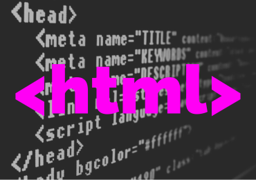 html in pink font